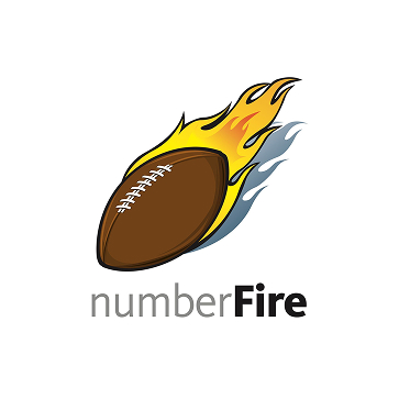 Football logo with flames and text